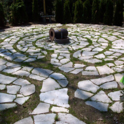 Novak Masonry Maple City MI, Photo Gallery, Flag Stone Labyrinth